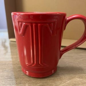 Pottery Barn “T” initial mug. Like new condition